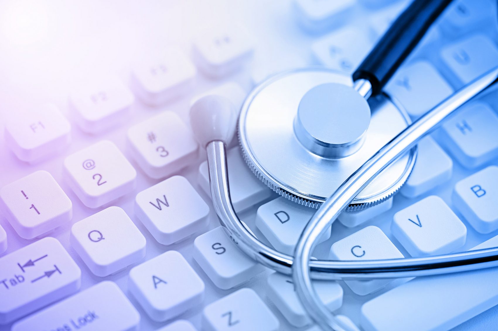 stethoscope on keyboard-healthcare-orginal