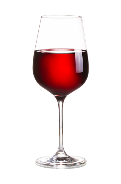 A glass of red wine